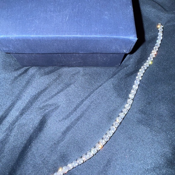 Diamonelle Jewelry - New Crystal Tennis Bracelet - Sparkling Clear Stones
Genuine Austrian Crystal